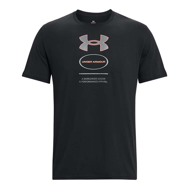 Under Armour Branded Gel Stack Kısa Kollu T-Shirt Siyah
