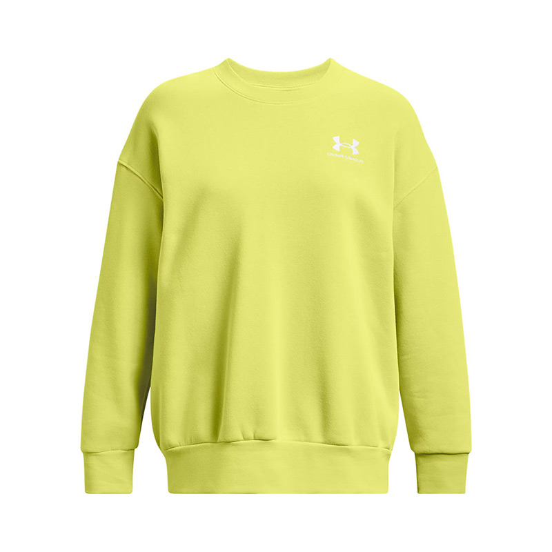 Under Armour Essential Fleece Kadın Oversize Uzun Kollu Sweatshirt Sarı