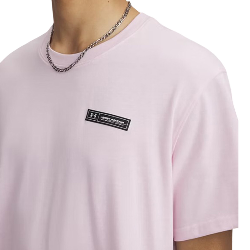Under Armour Heavyweight Armour Label Kısa Kollu T-Shirt Açık Pembe