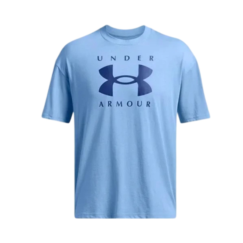 Under Armour Heavyweight Oversize Kısa Kollu T-Shirt Açık Mavi