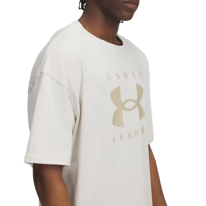 Under Armour Heavyweight Oversize Kısa Kollu T-Shirt Beyaz