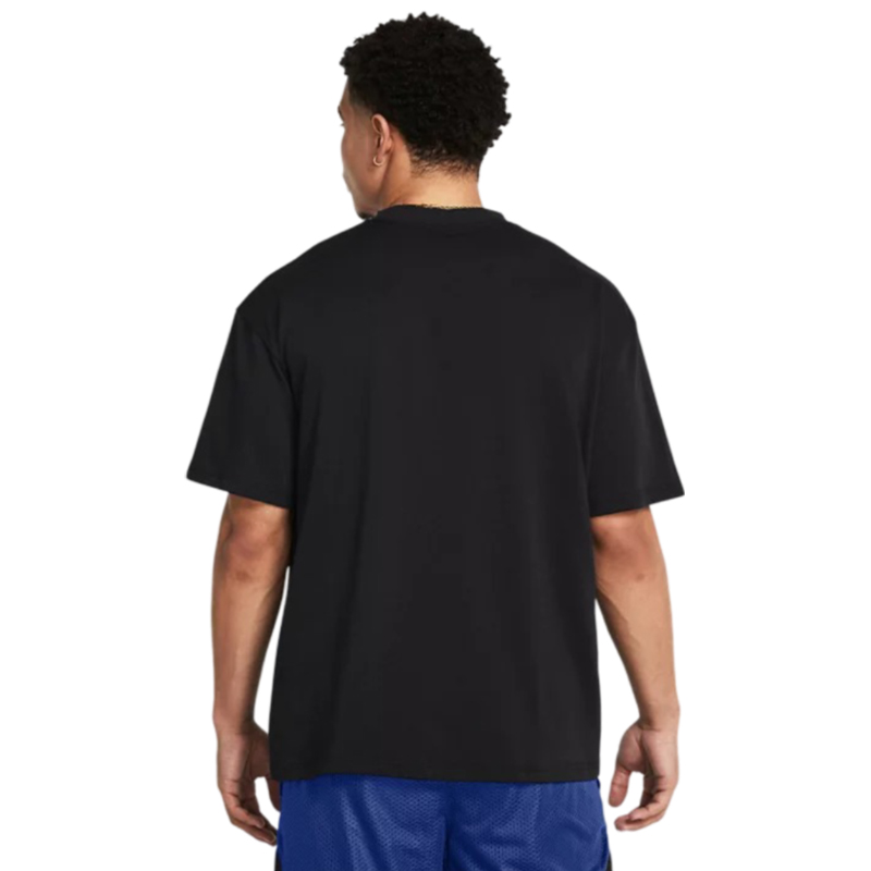 Under Armour Heavyweight Oversize Kısa Kollu T-Shirt Siyah