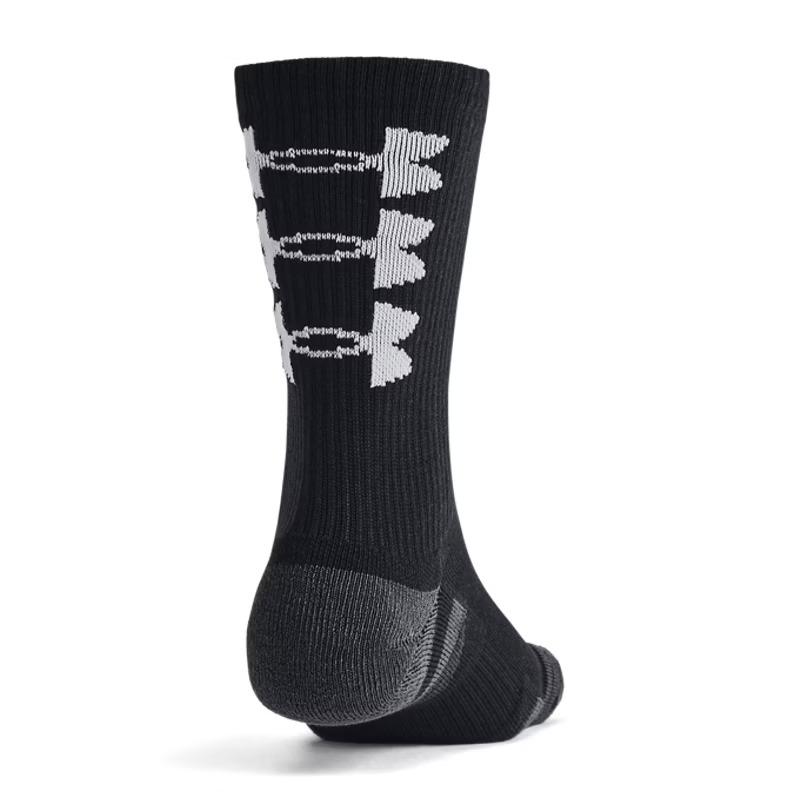 Under Armour Perf Tech Nov 3'Lü Paket Crew Çorap Siyah Beyaz