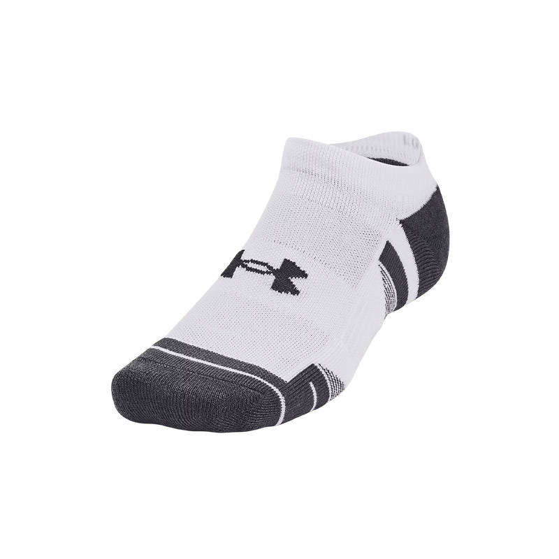Under Armour Performance Tech 3'Lü Paket No Show Çorap Beyaz Gri