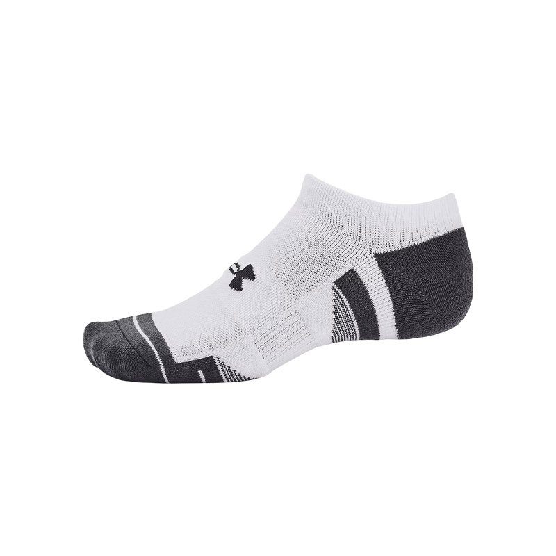 Under Armour Performance Tech 3'Lü Paket No Show Çorap Beyaz Gri