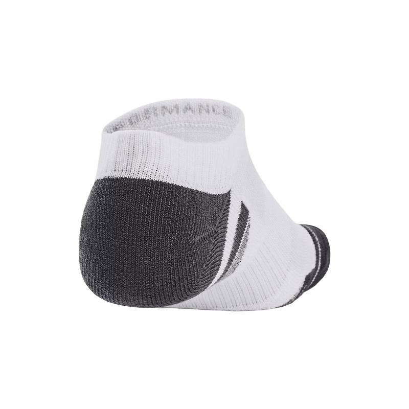 Under Armour Performance Tech 3'Lü Paket No Show Çorap Beyaz Gri