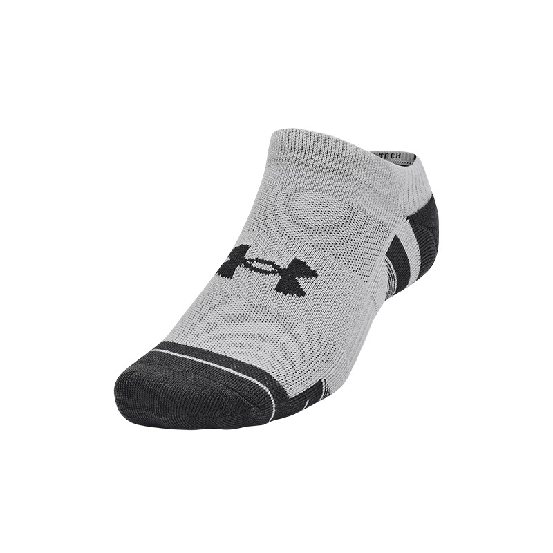 Under Armour Performance Tech 3'Lü Paket No Show Çorap Gri