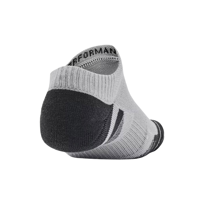 Under Armour Performance Tech 3'Lü Paket No Show Çorap Gri