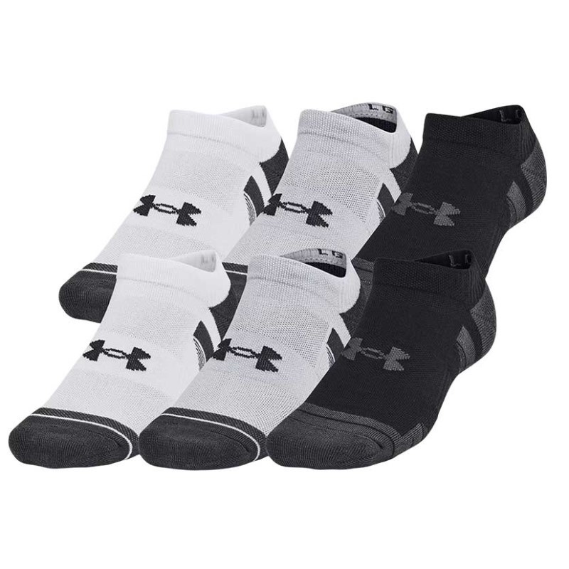 Under Armour Performance Tech No Show 6'Lı Paket Çorap Gri