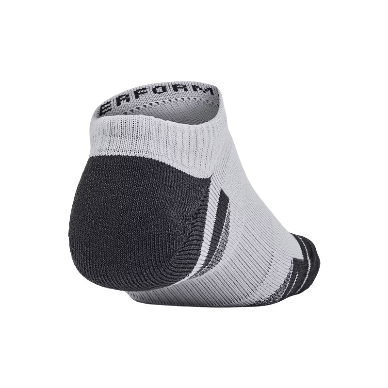 Under Armour Performance Tech No Show 6'Lı Paket Çorap Gri