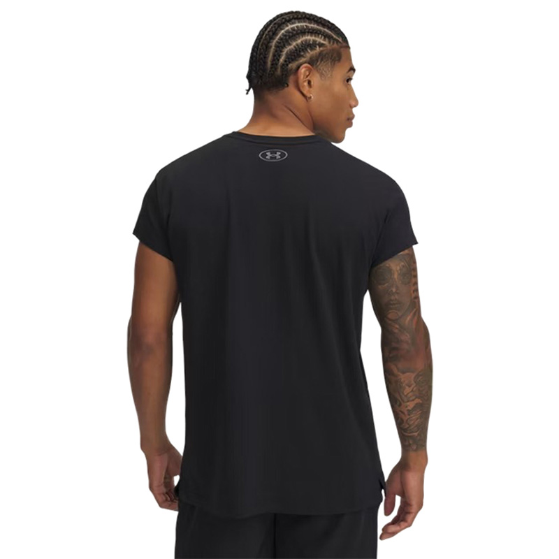 Under Armour Project Rock Cap Sleeve Kısa Kollu T-Shirt Siyah