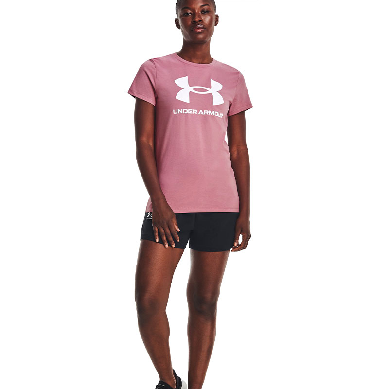 Under Armour Sportstyle Graphic Kadın Kısa Kollu T-Shirt Pembe