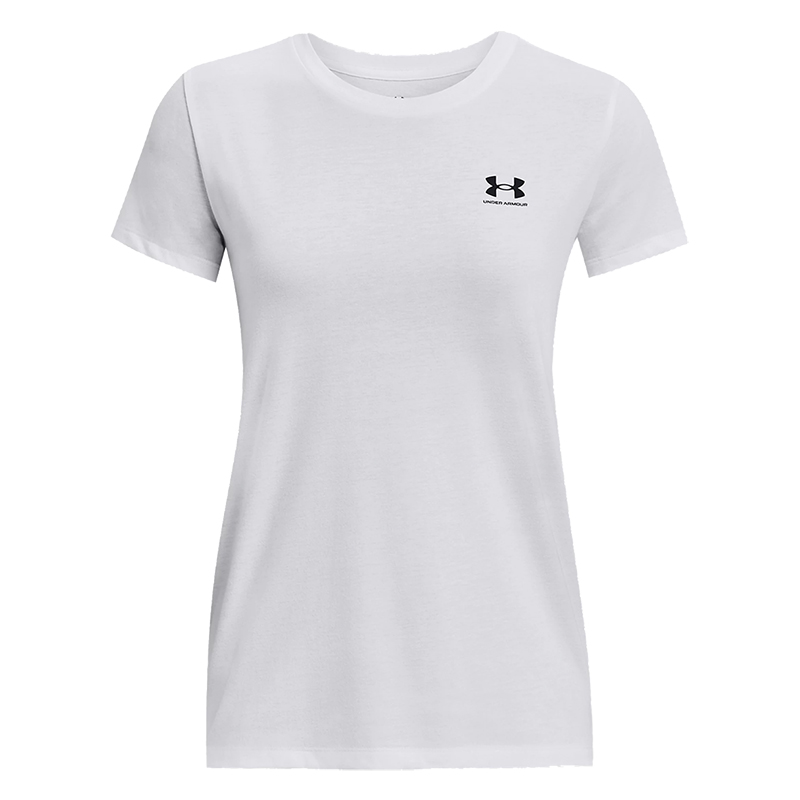 Under Armour Sportstyle Left Chest Kadın Kısa Kollu T-Shirt Beyaz