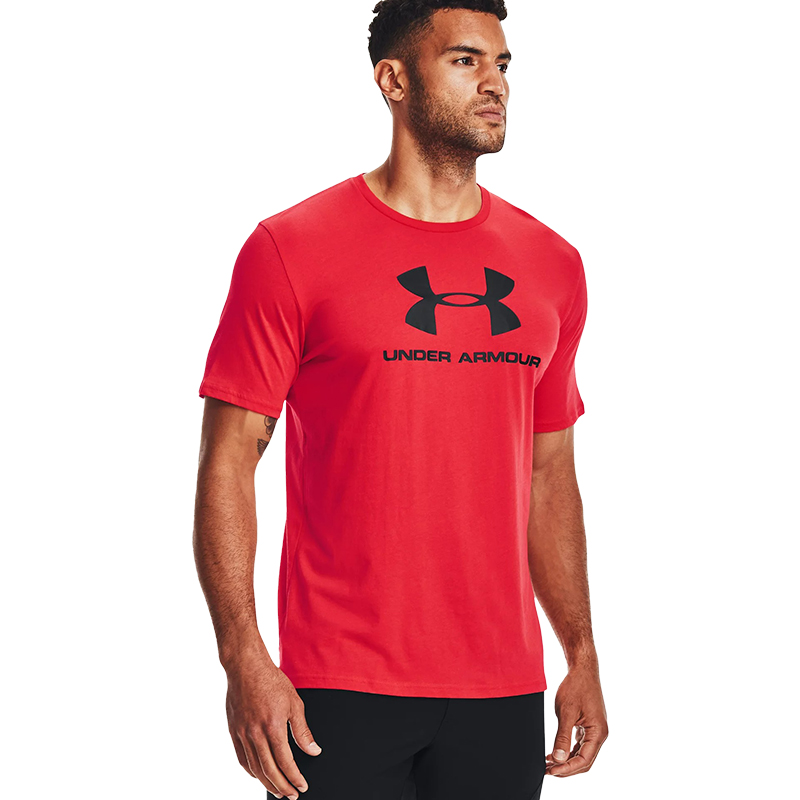 Under Armour Sportstyle Logo T-Shirt Kırmızı Siyah