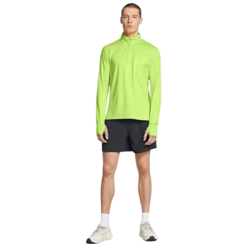 Under Armour Trail Run Çeyrek Fermuarlı Uzun Kollu T-Shirt Yeşil