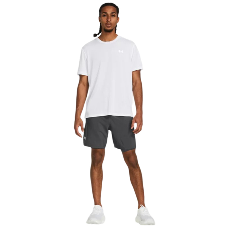 Under Armour UA Launch 7'' 2 in 1 Şort Gri
