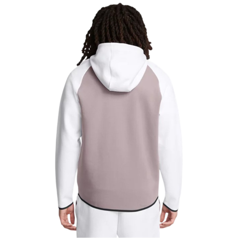 Under Armour Unstoppable Fleece HD EU Tam Fermuarlı Sweatshirt Beyaz Gri