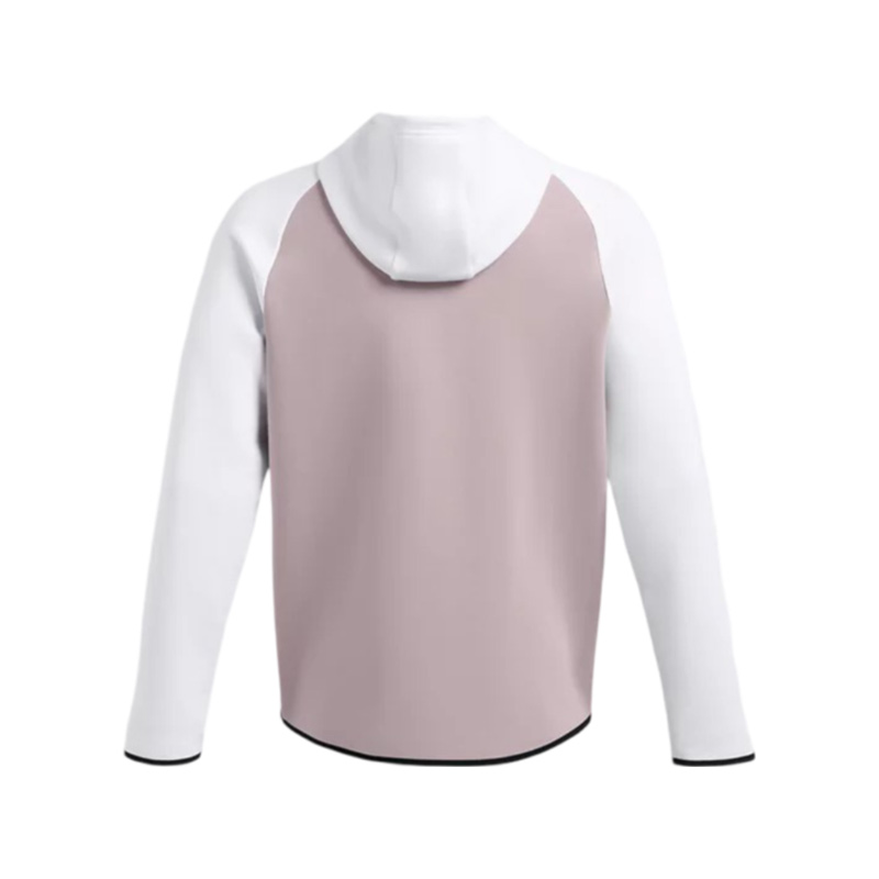 Under Armour Unstoppable Fleece HD EU Tam Fermuarlı Sweatshirt Beyaz Gri