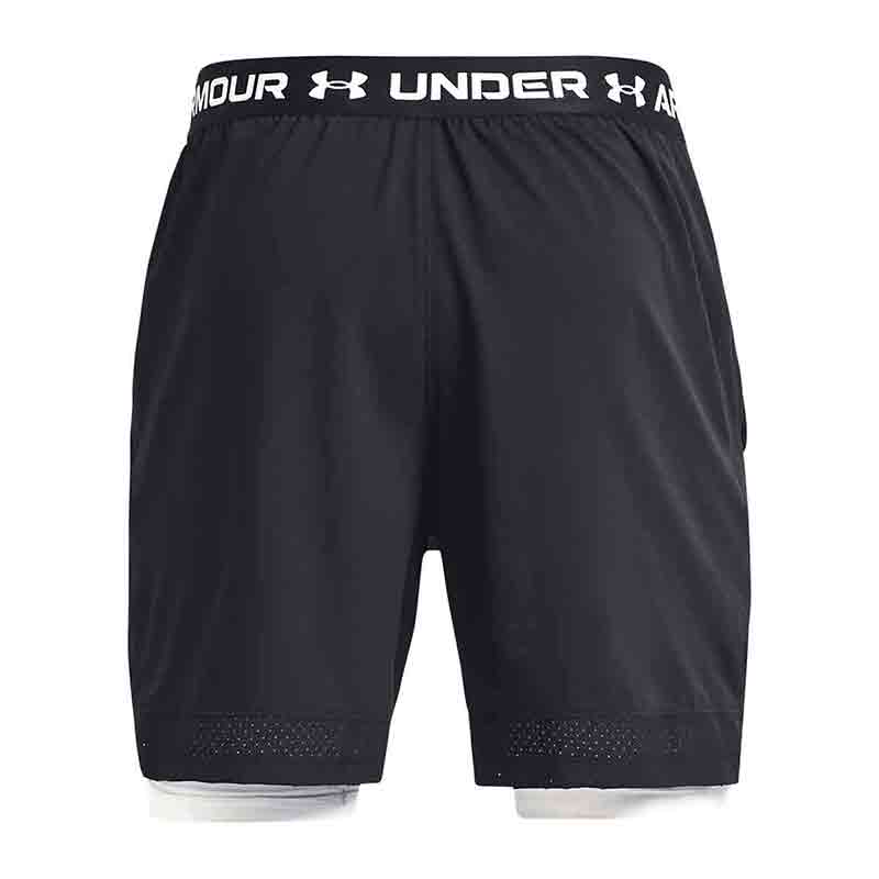 Under Armour Vanish Woven 2 in 1 Şort Siyah Beyaz