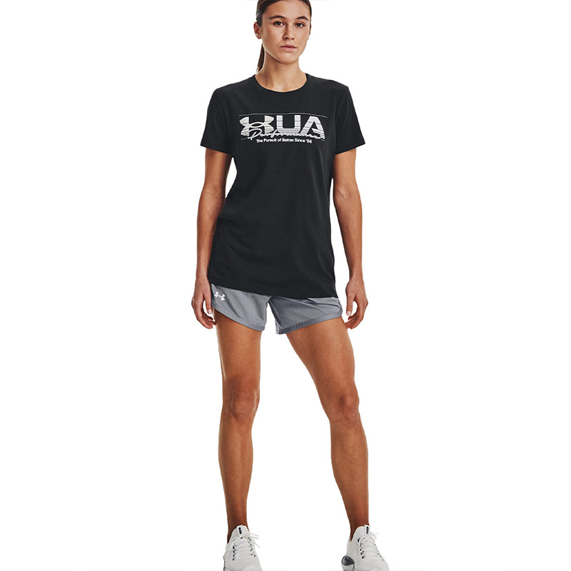 Under Armour Vintage Performance Kadın Kısa Kollu T-Shirt Siyah