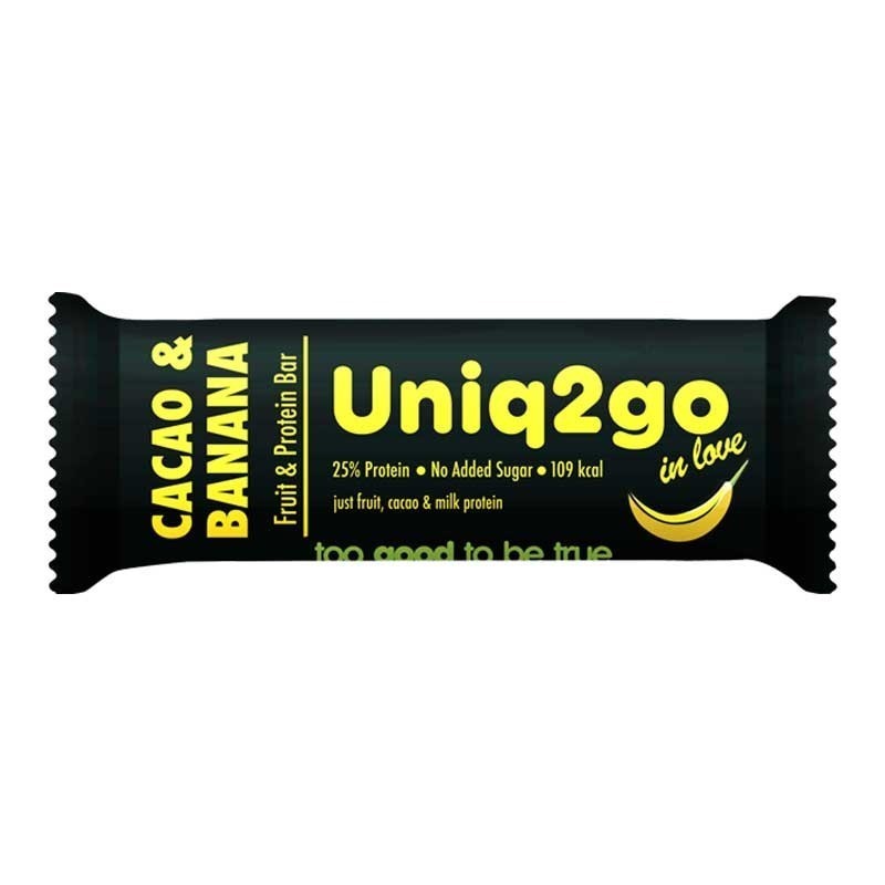 Uniq2go In Love Kakaolu ve Muzlu Protein Bar 32 Gr 12 Adet