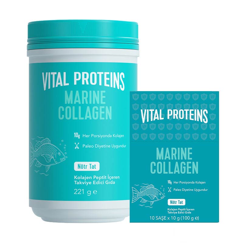 Vital Proteins Marine Collagen 221Gr + 10 Saşe Nötr Tat