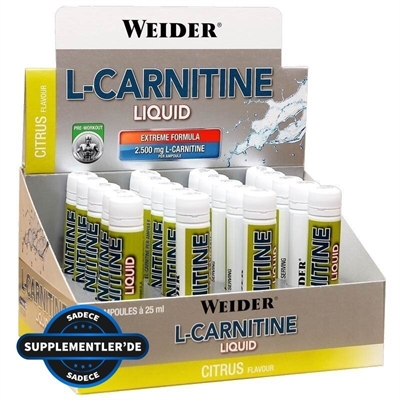 Weider L-Carnitine Liquid 2500 Mg 20 Ampül