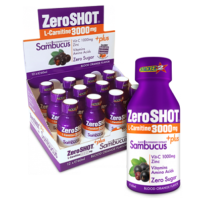 Zeroshot Shot 60 mL 3000 Mg L-Carnitine + Plus Sambucus 12 Adet