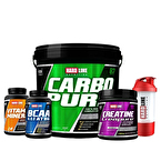 Hardline Carbopure 4000 Gr + Creapure + Vitamin Mineral + BCAA 4:1:1 Kombinasyonu