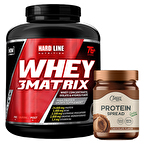 Hardline Whey 3 Matrix 2300 Gr + Clean Powders Protein Spread Çikolata Kombinasyonu