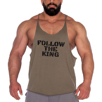 Kingsize Follow The King Antrenman Atleti Ön Baskılı Haki