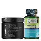 Kingsize Nutrition ZMA Complex 100 Tablet + Nature's Supreme Omega 3 1000 Mg 100 Kapsül Kombinasyonu