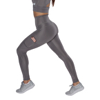 MuscleCloth Elise Cepli Spor Tayt Gri
