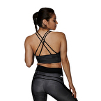MuscleCloth Elise Sporcu Sütyeni Siyah Kamuflaj