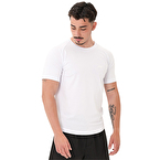 MuscleCloth Elite Reglan T-Shirt Beyaz