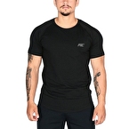 MuscleCloth Elite Reglan T-Shirt Siyah