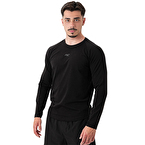 MuscleCloth Elite Reglan Uzun Kollu T-Shirt Siyah