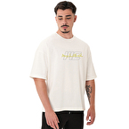 MuscleCloth Icon Heavyweight Oversize T-Shirt Kırık Beyaz