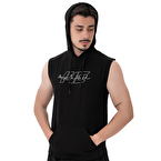 MuscleCloth Icon Kapüşonlu Kolsuz T-Shirt Siyah