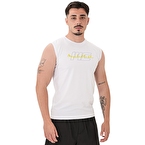 MuscleCloth Icon Kolsuz T-Shirt Beyaz