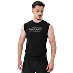 MuscleCloth Icon Kolsuz T-Shirt Siyah