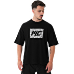 MuscleCloth Tactical Heavyweight Oversize T-Shirt Siyah