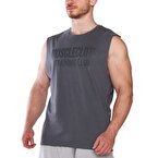 MuscleCloth Training Club Drop Arm Kolsuz T-Shirt Füme