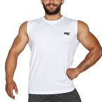 MuscleCloth Training Kolsuz T-Shirt Beyaz