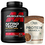 Muscletech Nitro-Tech Whey Gold Protein 2270 Gr + Clean Powders Protein Granola Kombinasyonu