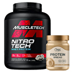 Muscletech Nitro-Tech Whey Protein 1814 Gr + Clean Powders Protein Spread Fındık Kreması Kombinasyonu