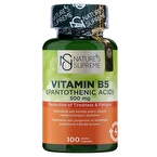 Nature's Supreme Vitamin B5 500 Mg 100 Kapsül