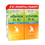 Nature's Supreme Vitamin D3 + K2 Damla 2 x 20 mL
