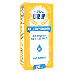 One Up D3 + K2 Vitamini 20 mL Damla