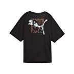 Puma Animal Remix Boyfriend Kadın Kısa Kollu T-Shirt Siyah